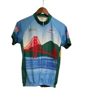 Capo Cycling Jersey With Golden Gate Bridge Print San Francisco Medium